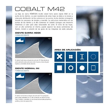 Hoja sierra cinta  COBALT M42 RÖNTGEN