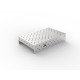 Placa inox. ⌀16 diagonal