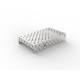 Placa inox. ⌀16 diagonal