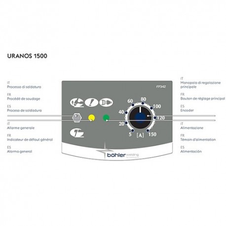 Equipo soldadura TIG/MMA URANOS 1500inverter